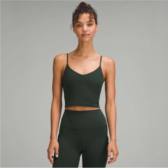 lululemon athletica Tops - Lululemon Align™ Cropped Cami Tank NWT Size 0 in color Legacy Green